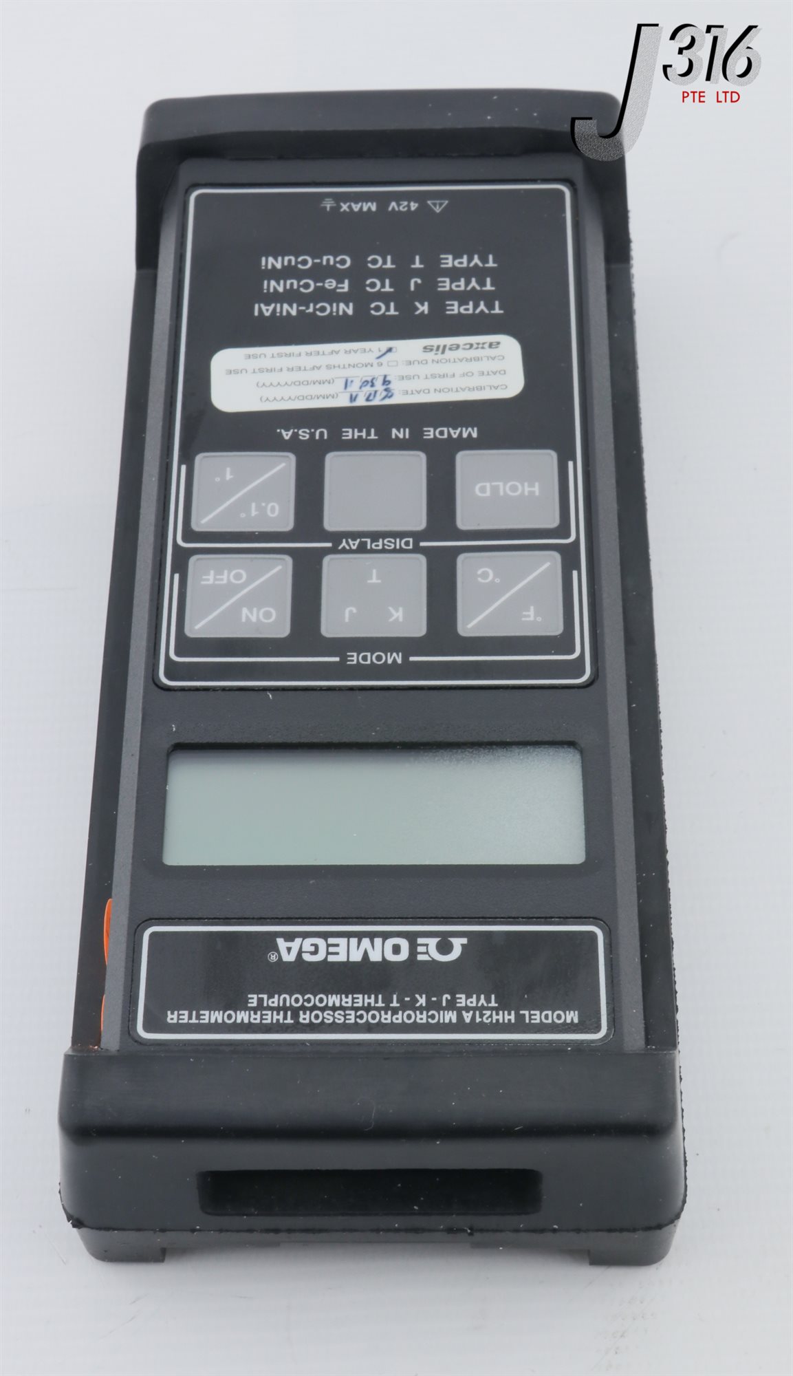 27429 OMEGA MICROPROCESSOR THERMOMETER, TYPE J-K-T THERMOCOUPLE